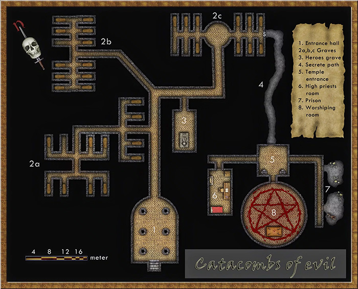catacombs unepic map