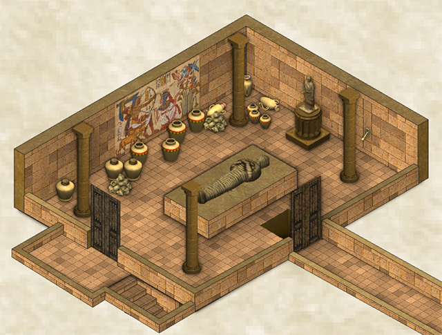 Egyptian Tomb by Shessar (with custom art)