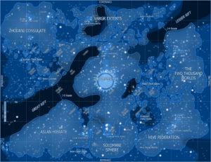 Galactic Traveller Map