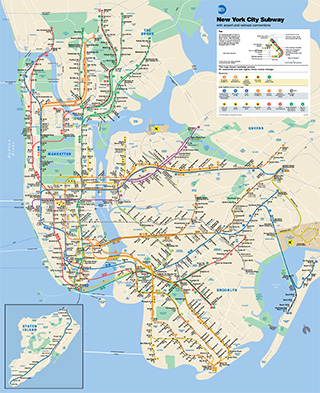 Map of NYC Subway