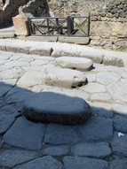 Stepping stones in a Pompeii street