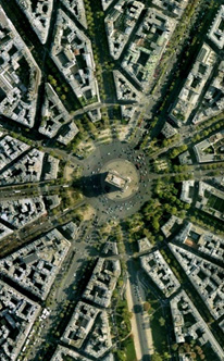 A radial street network in Paris